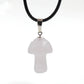 Natural Crystal Mini Mushroom Necklace