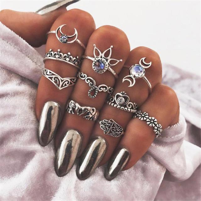 Vintage Knuckle Rings Set
