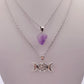 Natural Amethyst Pentagram Necklace