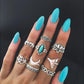 Vintage Knuckle Rings Set