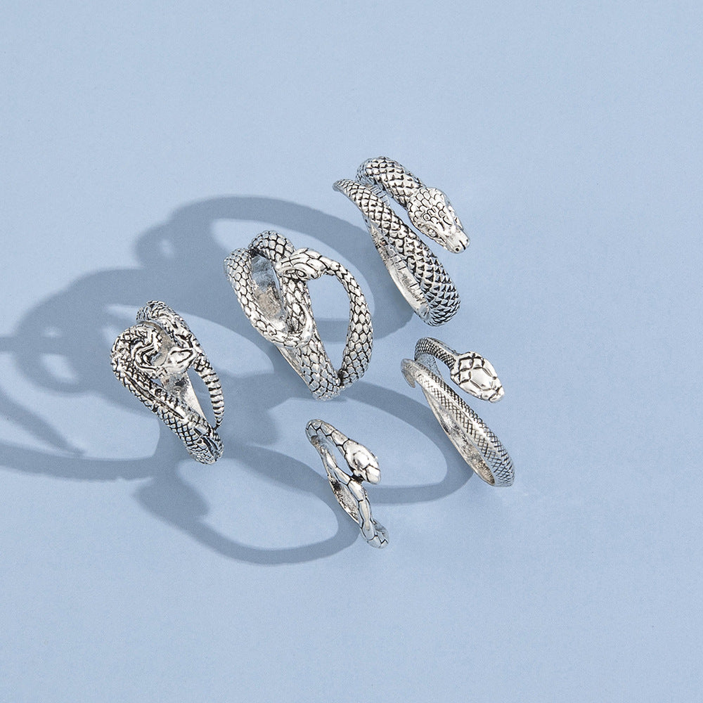 Snake Retro Ring set