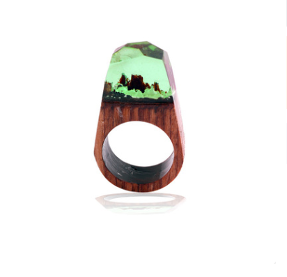 Handcrafted Wood Resin Rings