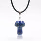 Natural Crystal Mini Mushroom Necklace