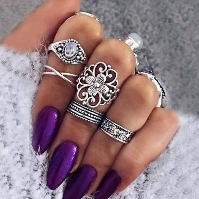 Vintage Knuckle Rings Set