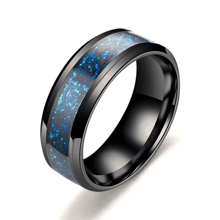 Dragon Pattern Ring Stainless Steel