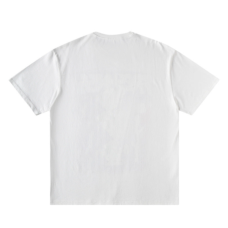 Hip-hop cartoon character loose short sleeve T-shirt