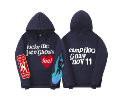 Printed Plus Velvet Thick Men's And Women's Sweater Hoodie