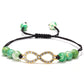 Rhinestone infinity bracelet
