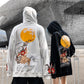 New Chinese style embroidered thin hooded sweater