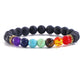 Seven Chakras Aligned Bracelet