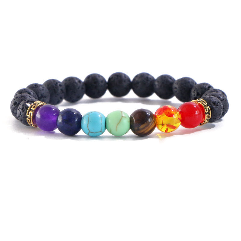 Seven Chakras Aligned Bracelet