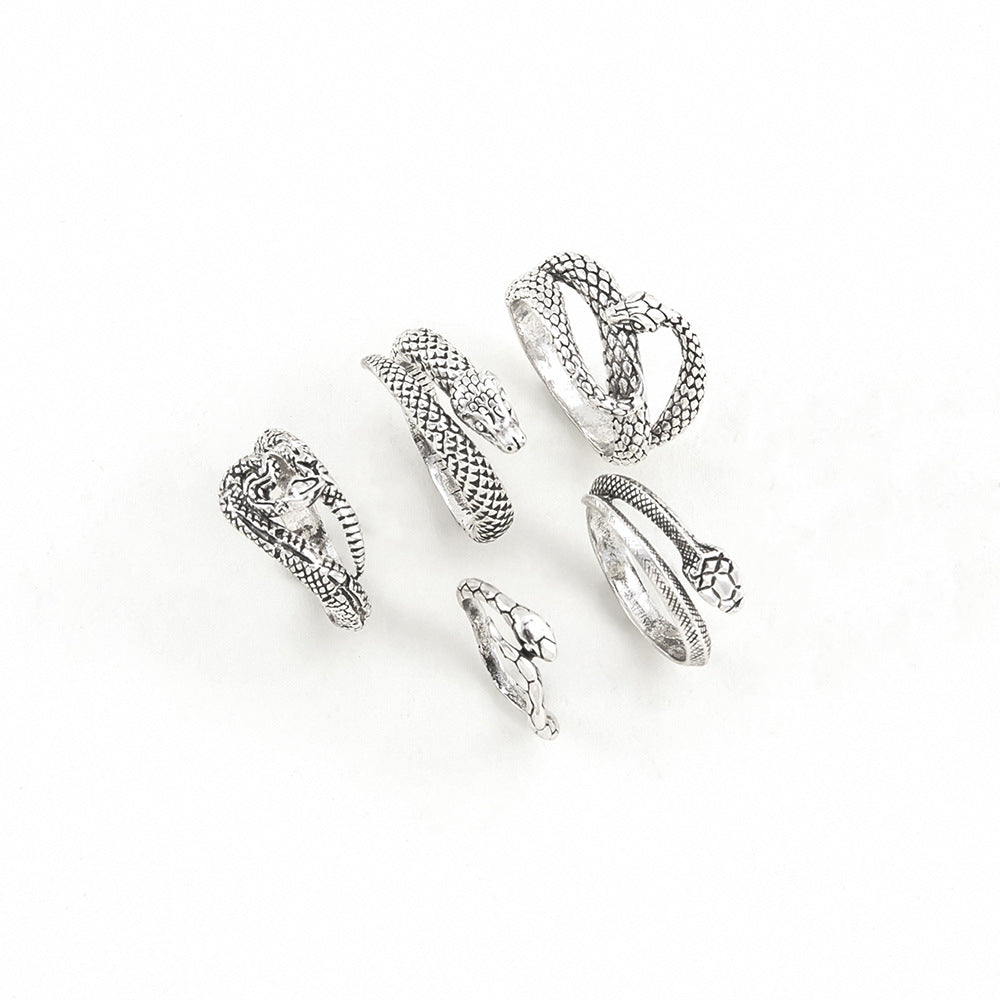 Snake Retro Ring set