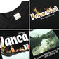 Short-sleeved Hong Kong Style Letter Landscape Print Loose