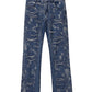 Cat Whiskers Deconstructed Micro Flared Jeans Men