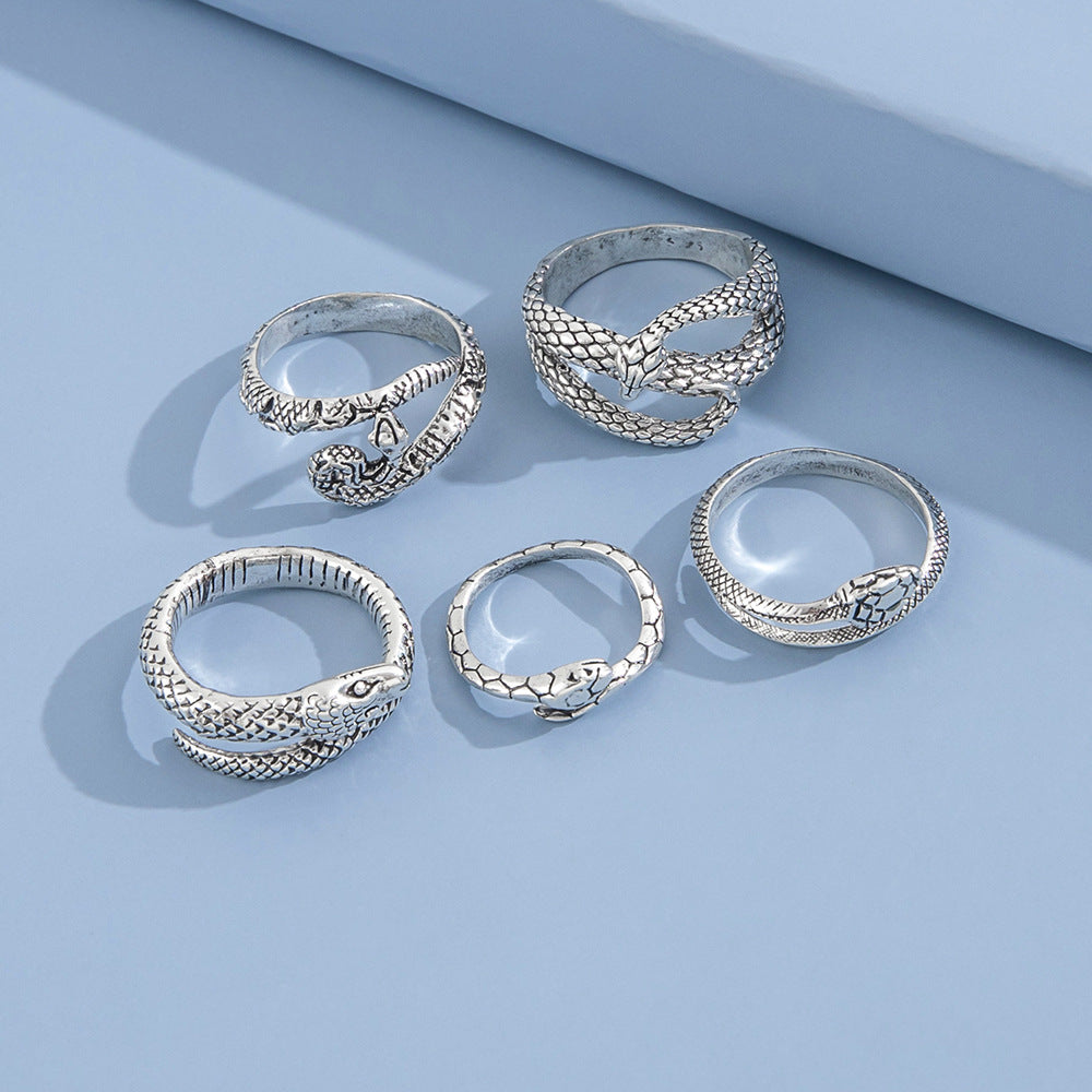 Snake Retro Ring set