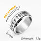 Nordic Rune Rotatable Ring