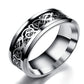 Dragon Pattern Ring Stainless Steel