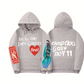 Printed Plus Velvet Thick Men's And Women's Sweater Hoodie