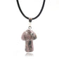 Natural Crystal Mini Mushroom Necklace