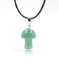 Natural Crystal Mini Mushroom Necklace