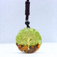 Tree Of Life Gravel Epoxy Resin Necklace
