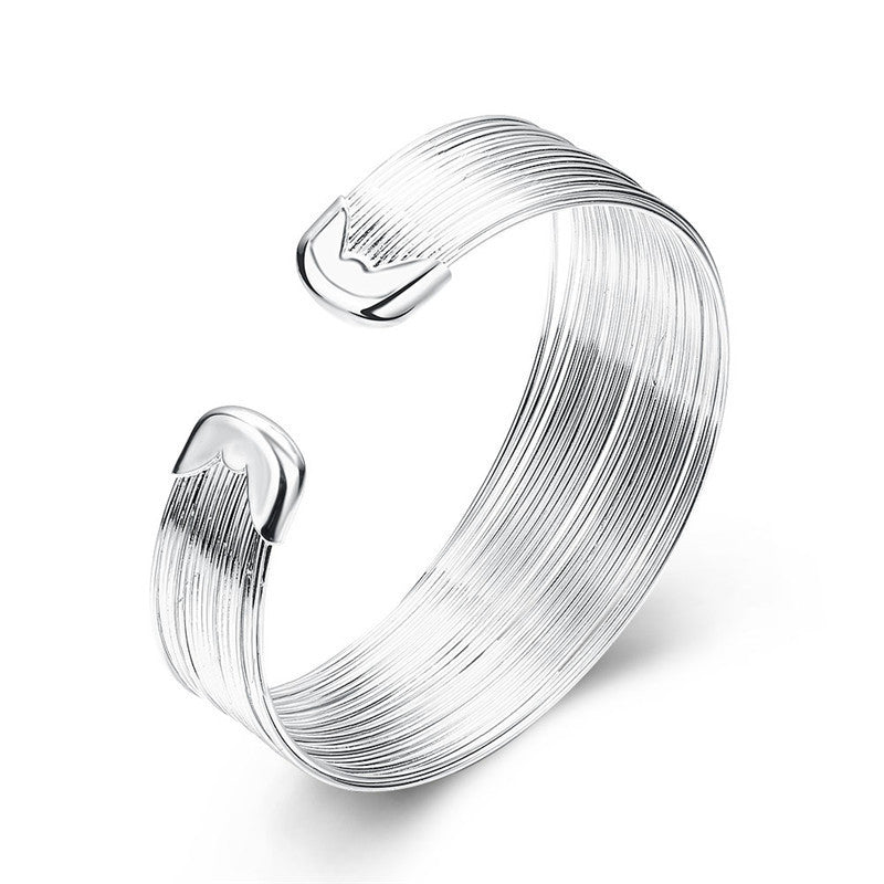 Flower Line Twisted Rope Bracelet