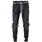 Stretch Leggings Motorcycle Ripped Jeans