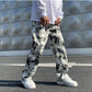 Mens Fashion Mopping Trousers Jeans Korean Style