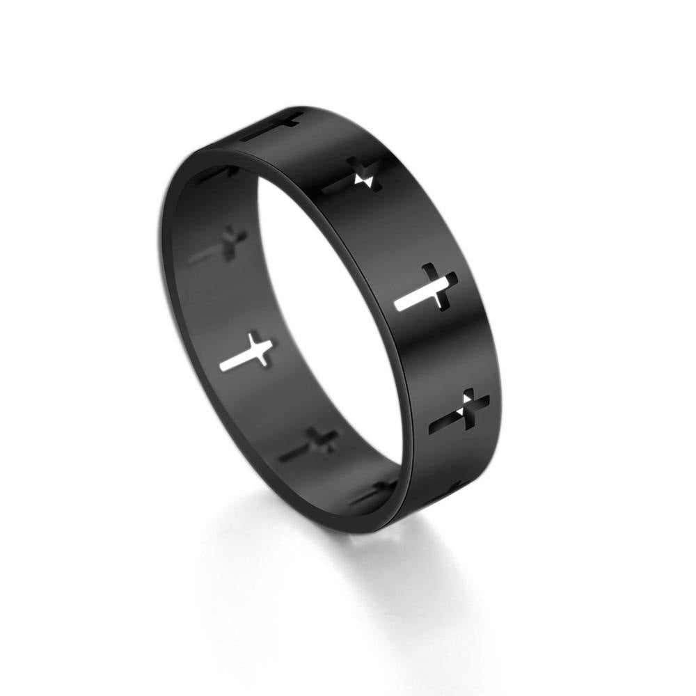 Hollow Cross Ring