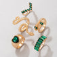 Emerald Serpentine Style Five-Piece Set