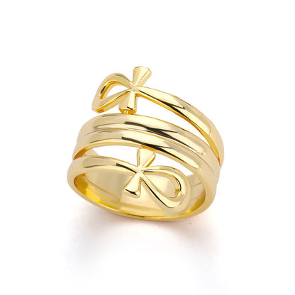 Double Layered Ankh Rings