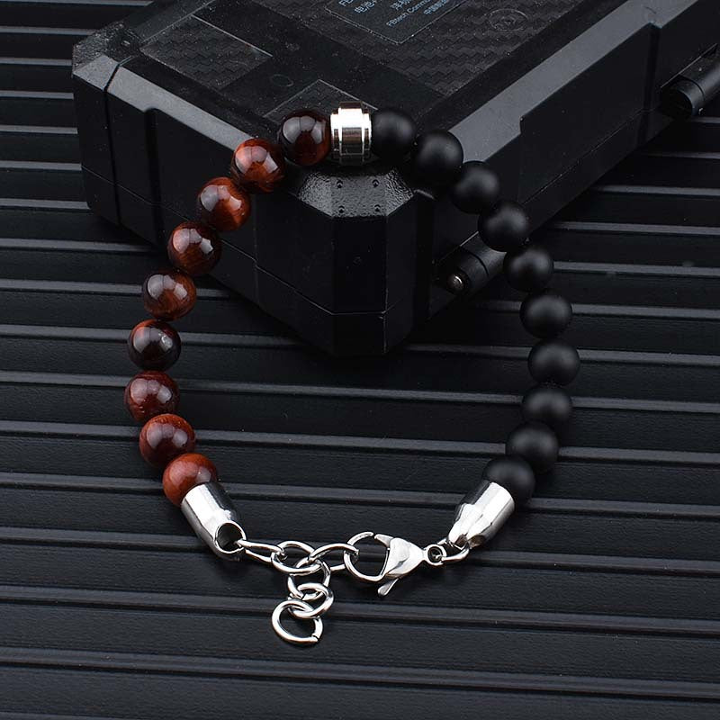 Tiger Stone Bead Bracelet