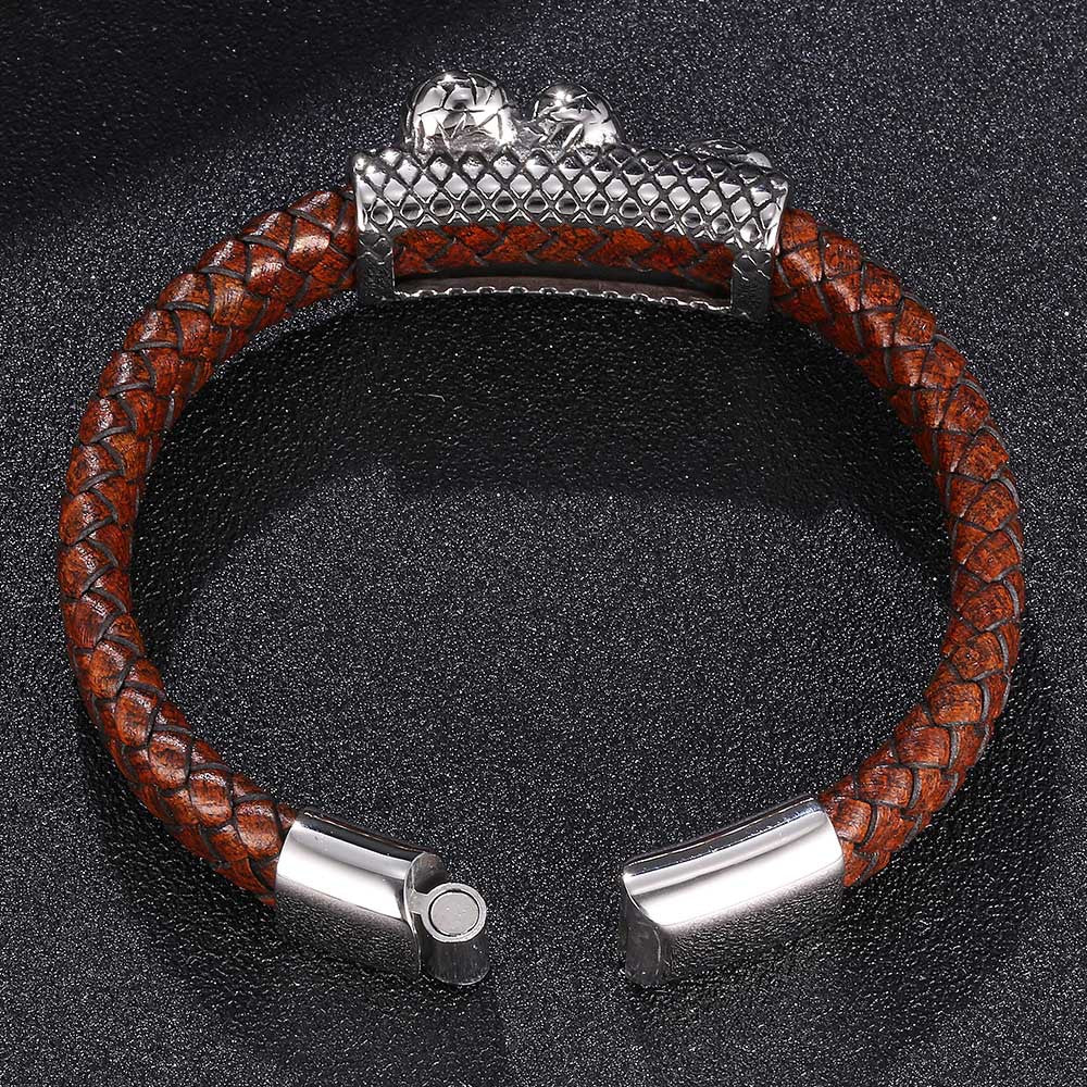 SnakeSkin Leather Bracelet