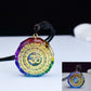 Tree Of Life Gravel Epoxy Resin Necklace
